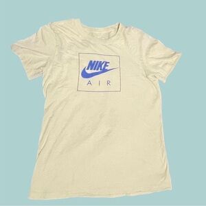 Nike Air Yellow Tee with Blue Logo